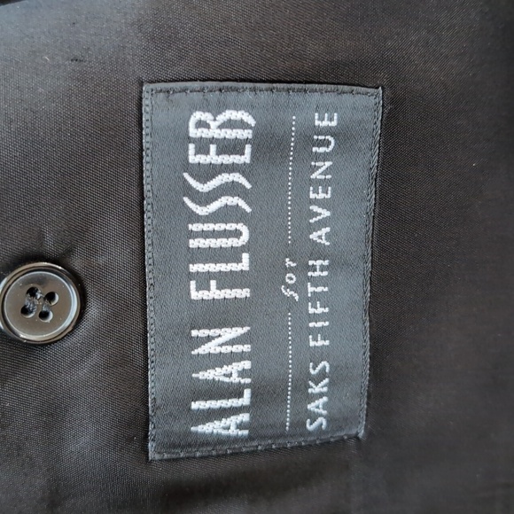Alan Flusser Saks Fifth Ave Gray Men's Blazer Sports Jacket - 41 Regular - Picture 4 of 6